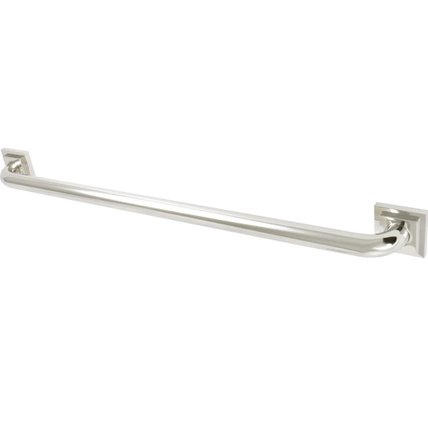 Claremont 30" Brass Decorative Grab Bar in Polished Nickel