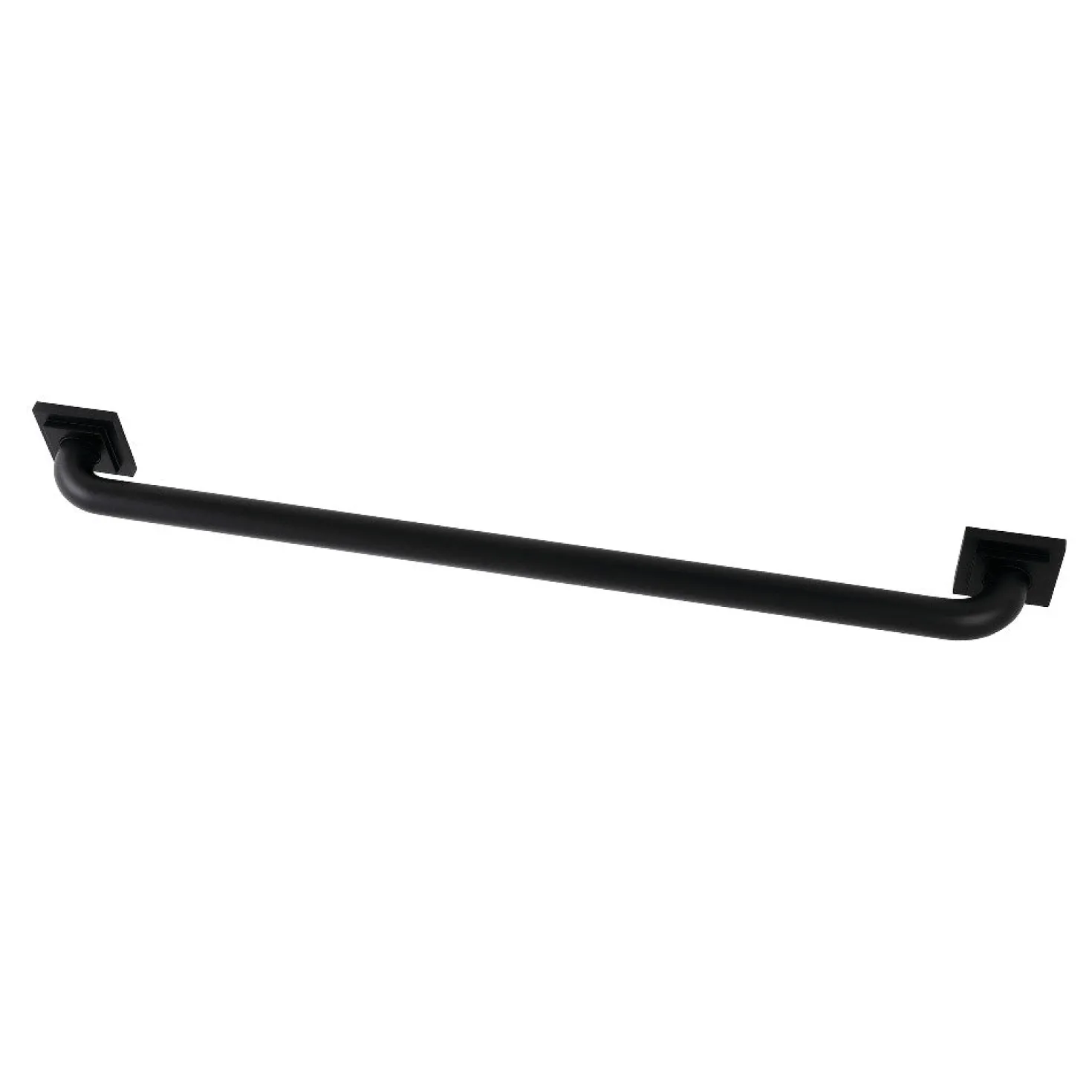 Claremont 30" Brass Decorative Grab Bar in Matte Black