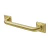 Claremont 12" Brass Decorative Grab Bar in Brushed Brass