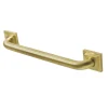 Claremont 16" Brass Decorative Grab Bar in Brushed Brass