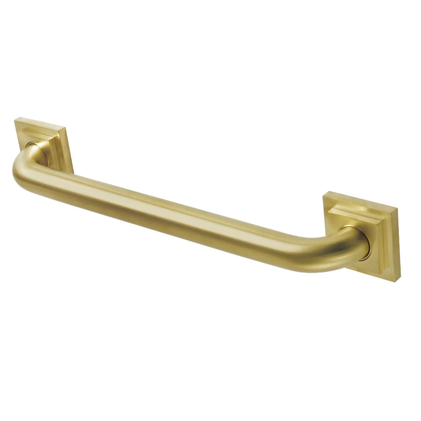 Claremont 16" Brass Decorative Grab Bar in Brushed Brass