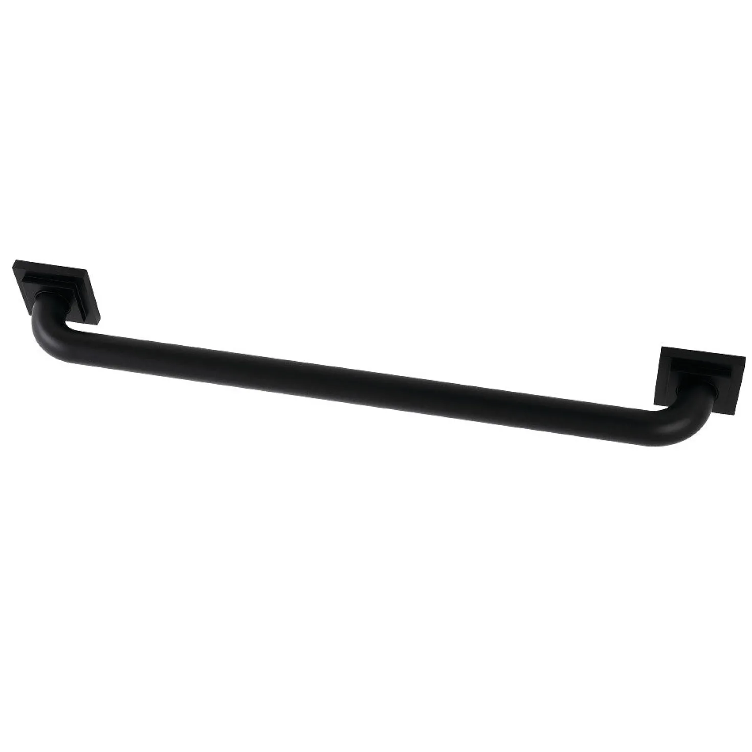 Claremont 24" Brass Decorative Grab Bar in Matte Black