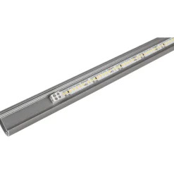 Closet Rod with Integrated LED Light in Satin Nickel