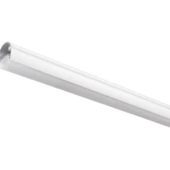 Closet Rod with Integrated LED Light in White