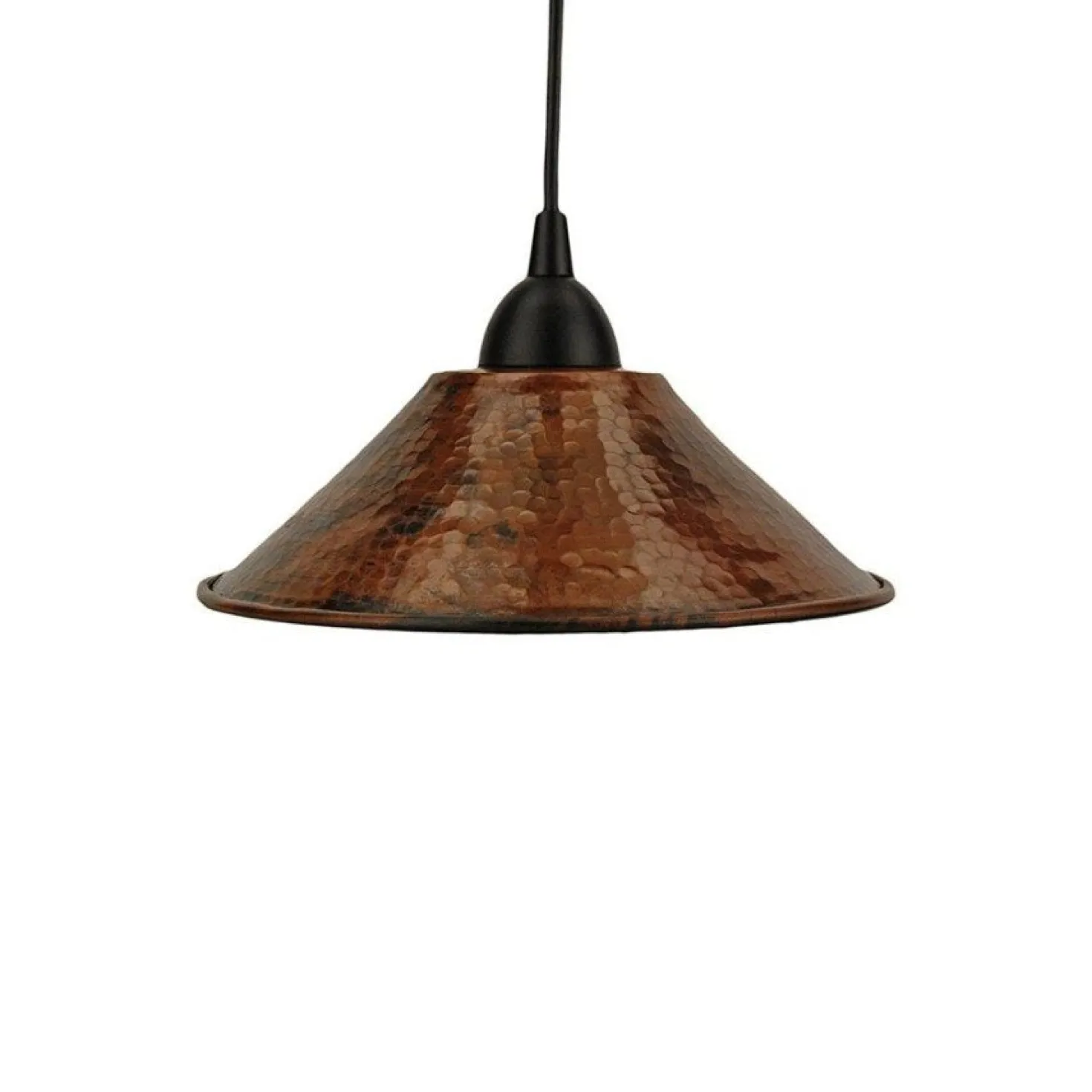 9" Copper Cone Pendant Light