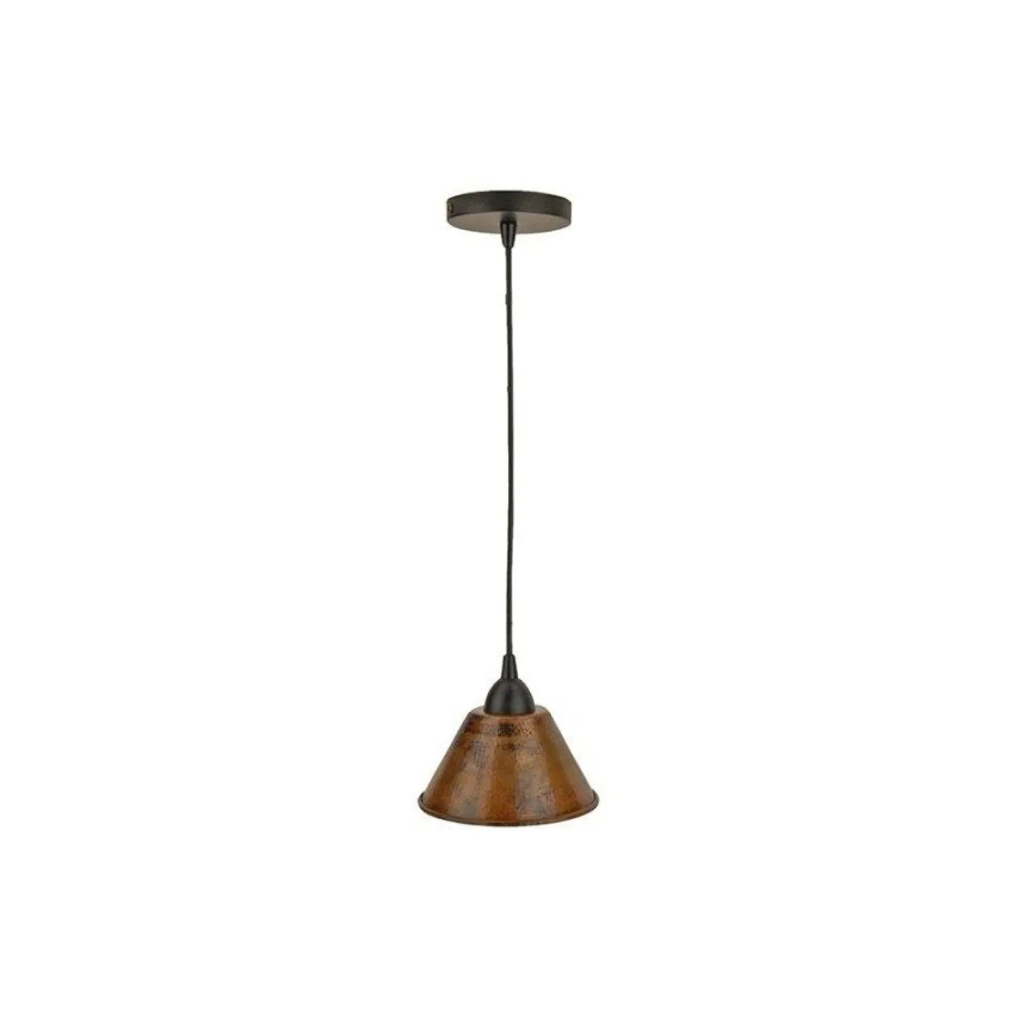 7" Copper Cone Pendant Light