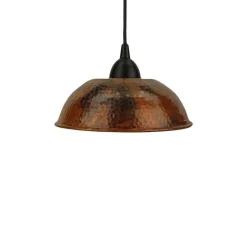 8 1/2" Copper Dome Pendant Light