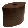 8" Copper Oval Cylinder Pendant Light Shade