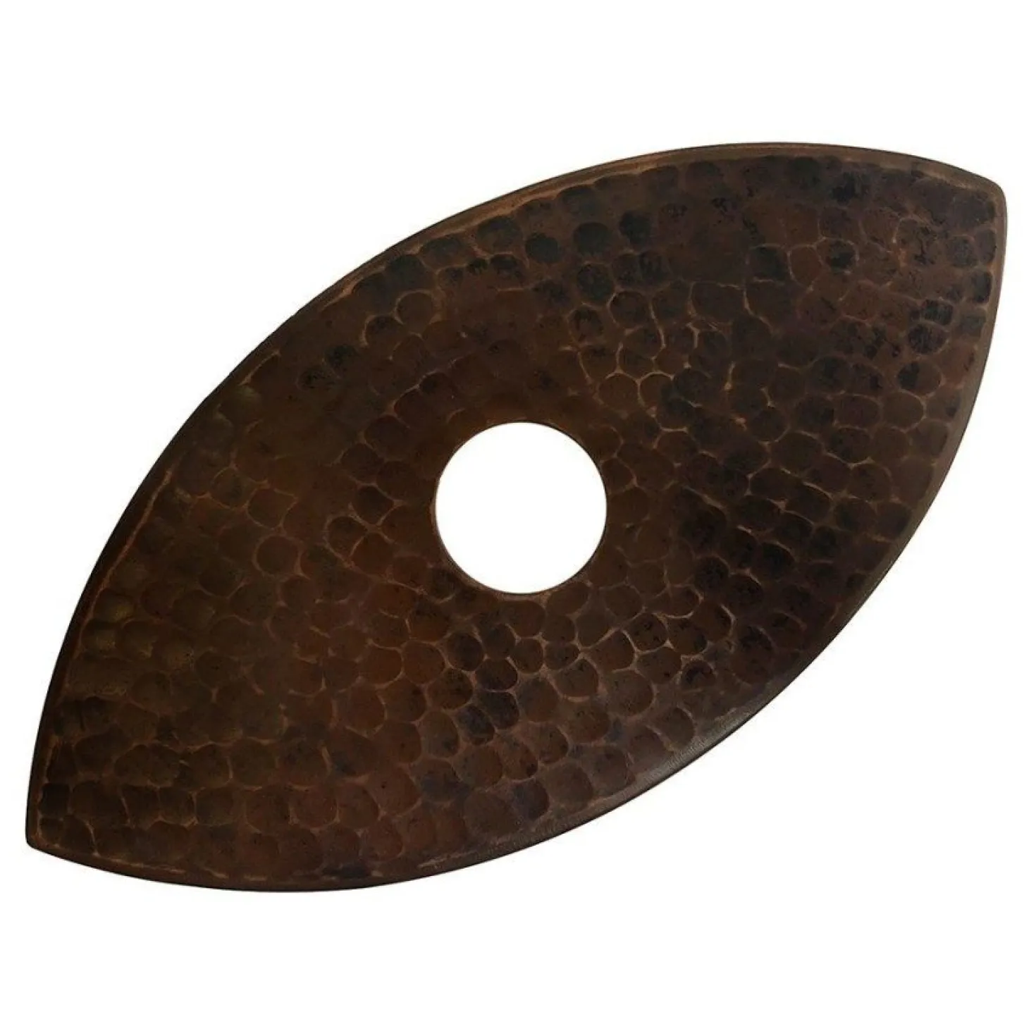 8" Copper Oval Cylinder Pendant Light Shade