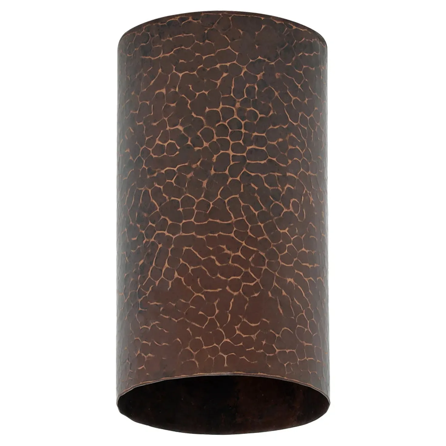 4" Copper Round Cylinder Pendant Light Shade
