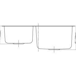 Dawn ASU110 30" Double Bowl Undermount 18 Gauge Stainless Steel Kitchen Sink