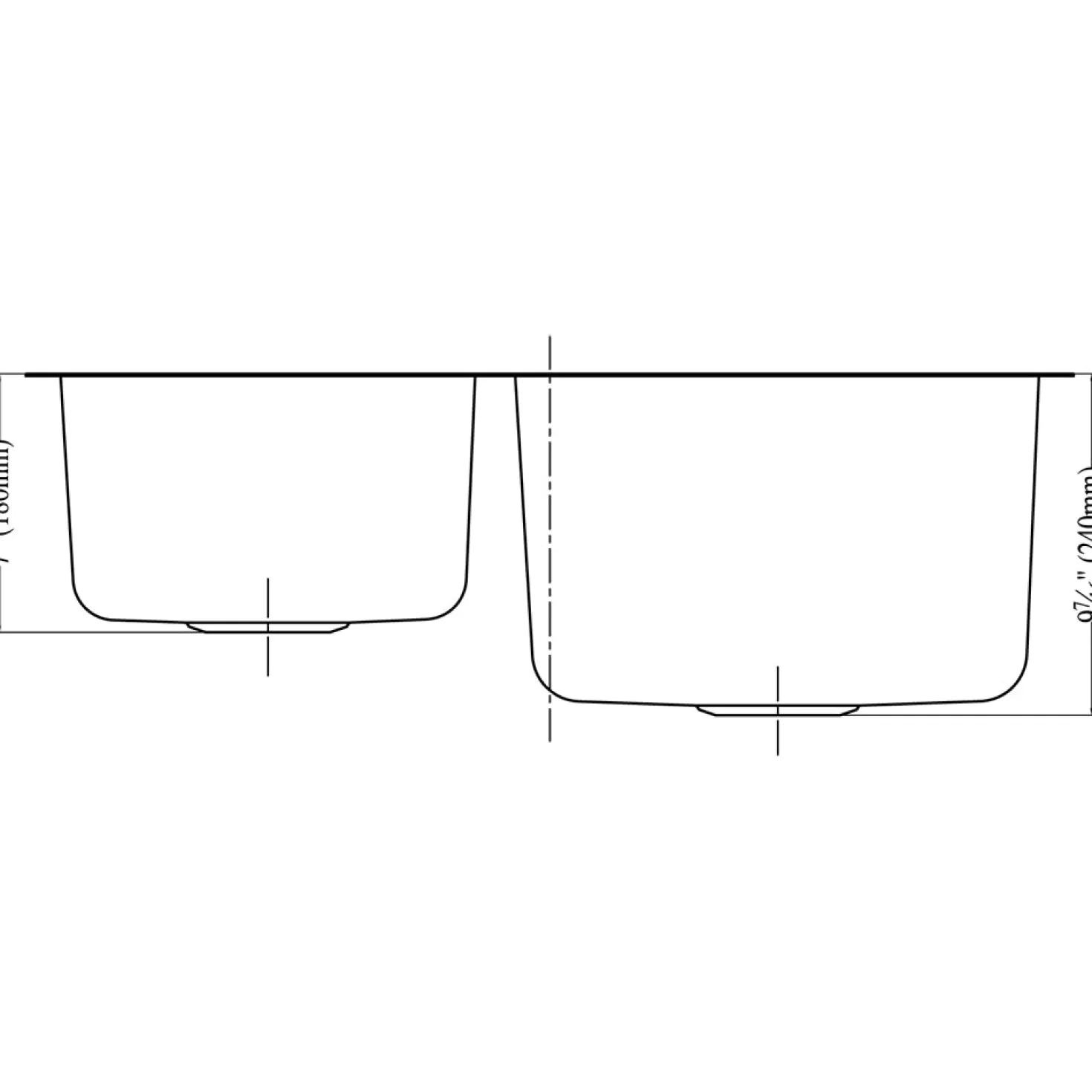 Dawn ASU110 30" Double Bowl Undermount 18 Gauge Stainless Steel Kitchen Sink