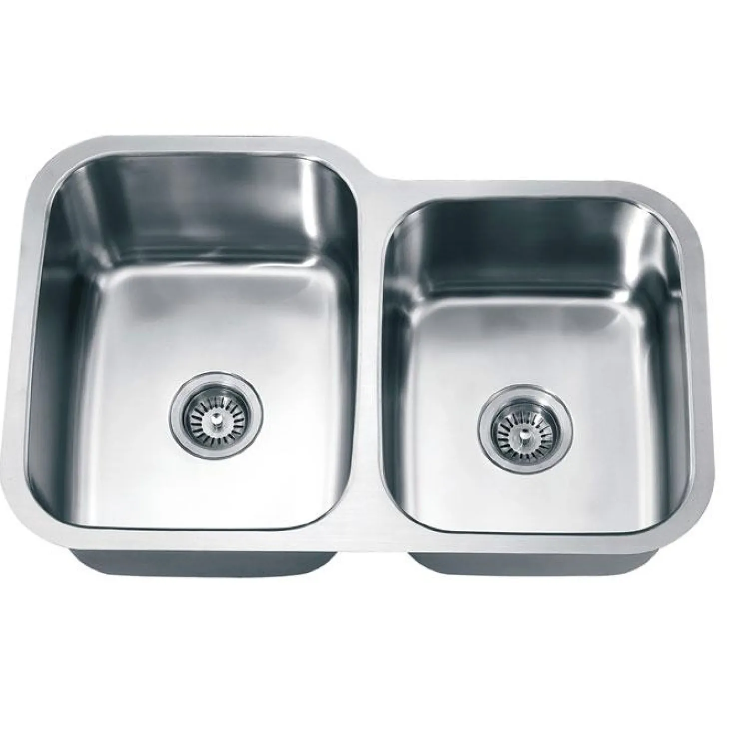 Dawn ASU110 30" Double Bowl Undermount 18 Gauge Stainless Steel Kitchen Sink