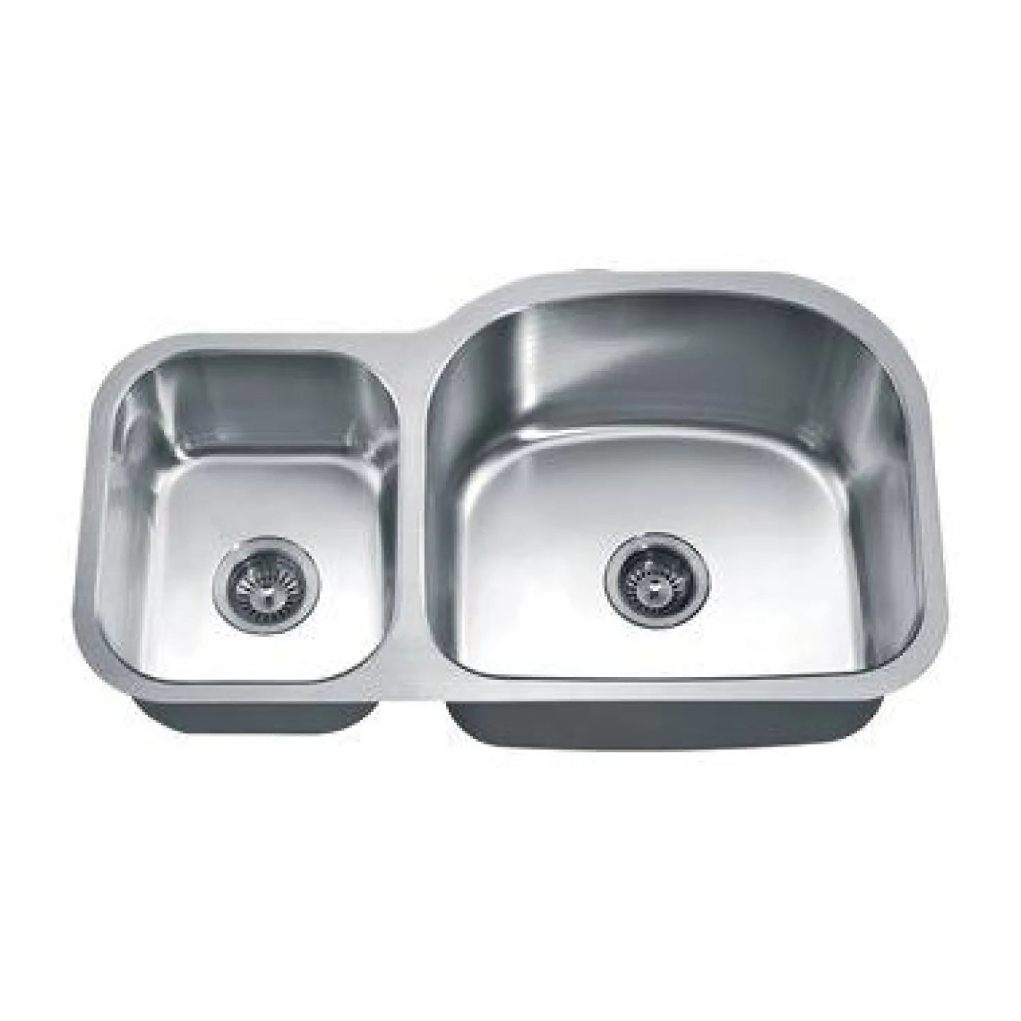 Dawn ASU107 35" Double Bowl Undermount Stainless Steel Kitchen Sink