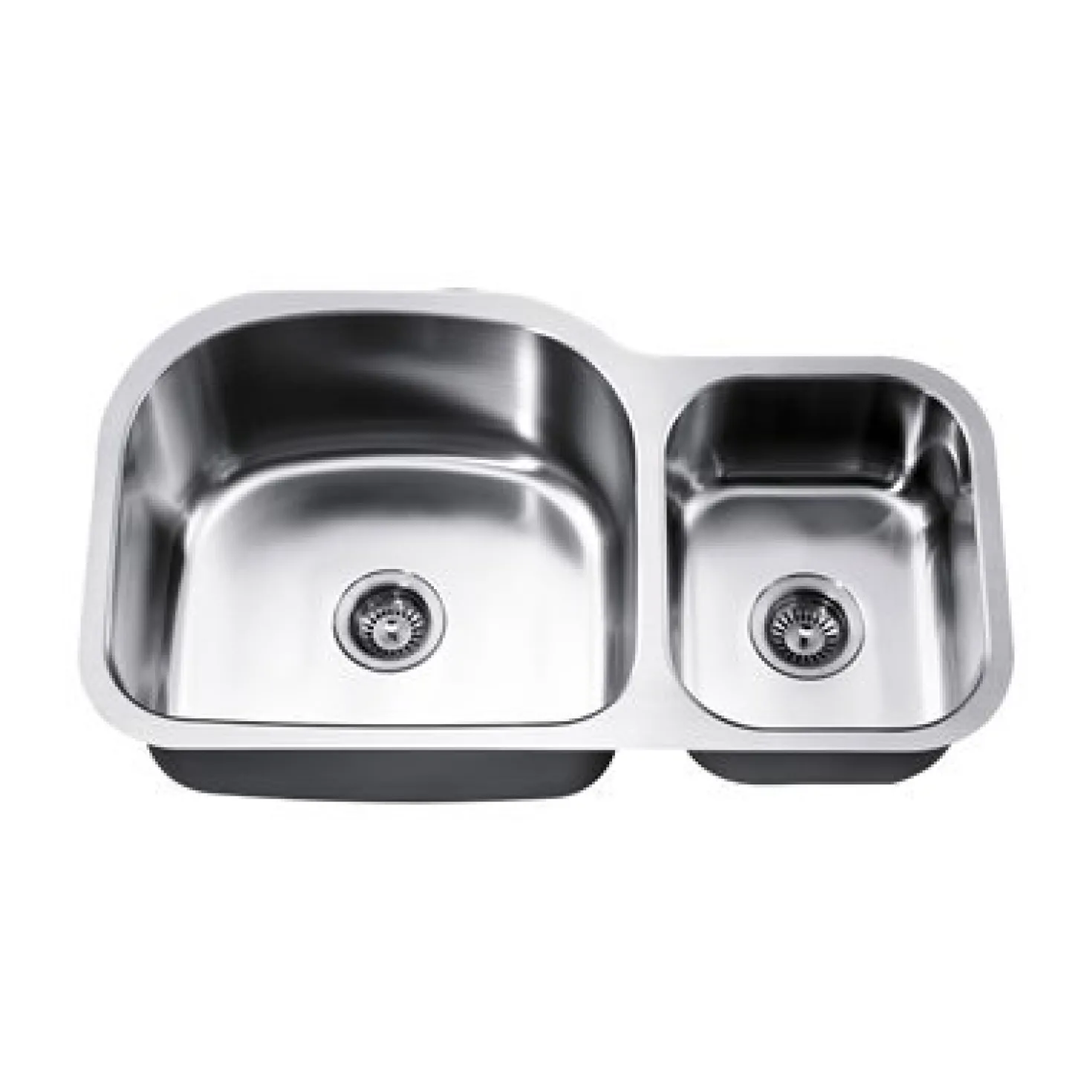 Dawn ASU107 35" Double Bowl Undermount Stainless Steel Kitchen Sink