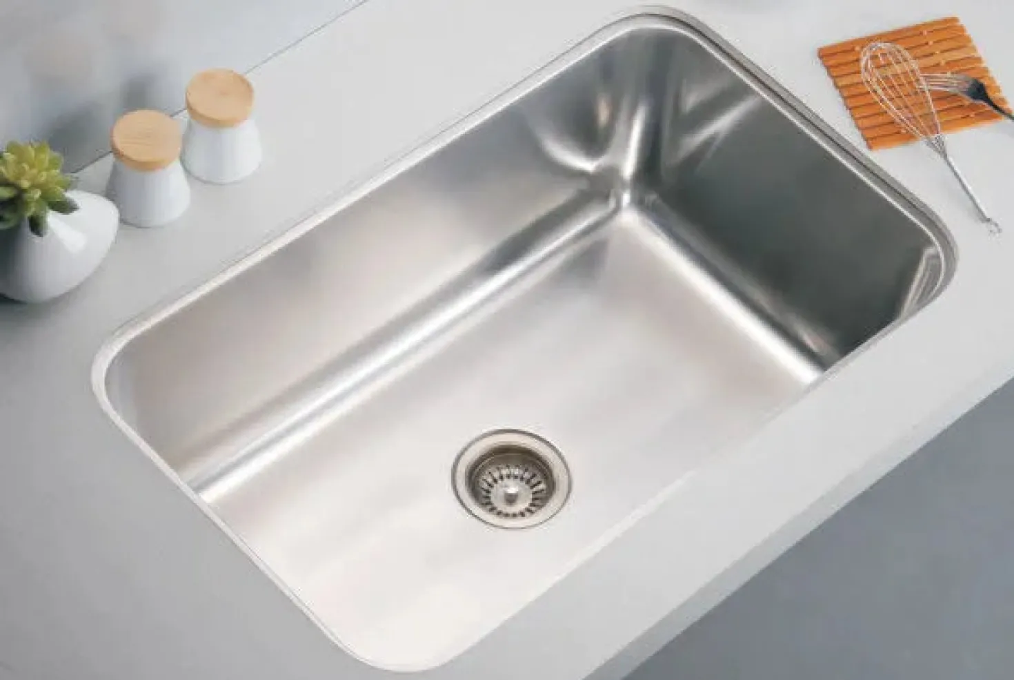 Dawn ASU106 Single Bowl 30" Undermount Stainless Steel Kitchen Sink