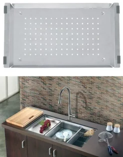 Dawn COL710 Stainless Steel Colander for Dawn Workstation Sinks.