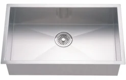 Dawn DSQ3116 33" Single Bowl Dual Mount 18 Gauge Kitchen Sink