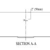 Dawn DSQ241607 Undermount Square Corner Single Bowl Sink