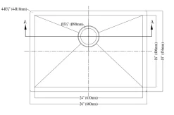 Dawn DSQ241607 Undermount Square Corner Single Bowl Sink