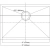 Dawn DSQ241609 Undermount Square Corner Single Bowl Sink