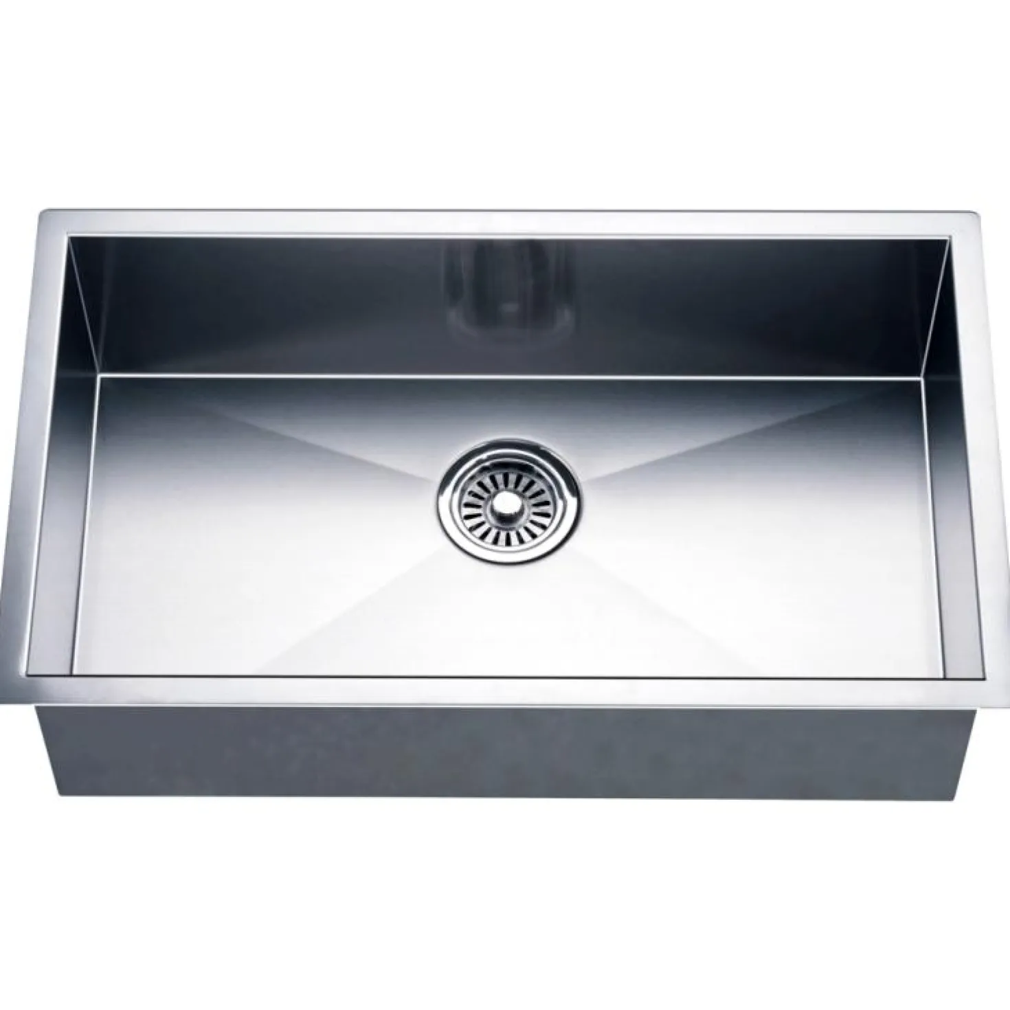 Dawn DSQ241609 Undermount Square Corner Single Bowl Sink