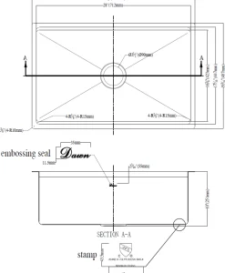 Dawn 30" DSR2817 Stainless Undermount Workstation Kitchen Sink