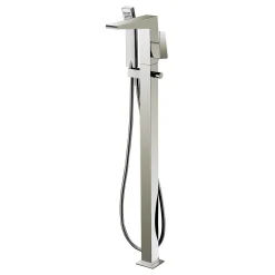 Dawn Floor Mount Freestanding Bathtub Filler Faucet with Hand Held Shower, Lever Handle