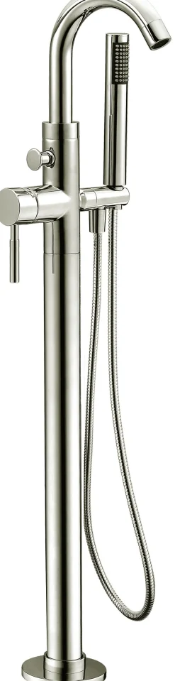 Dawn Floor Mount Freestanding Bathtub Filler Faucet with Hand Held Shower