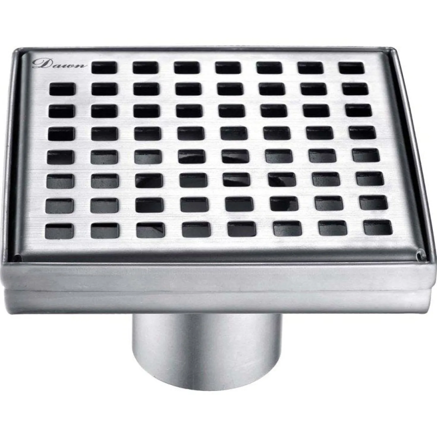 Dawn LBE050504 Brisbane River Series - Square Shower Drain 5"L (Stamping technique & press in the base)