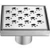 Dawn LMU050504 Memuru River Series - Square Shower Drain 5"L (Stamping technique & press in the base)