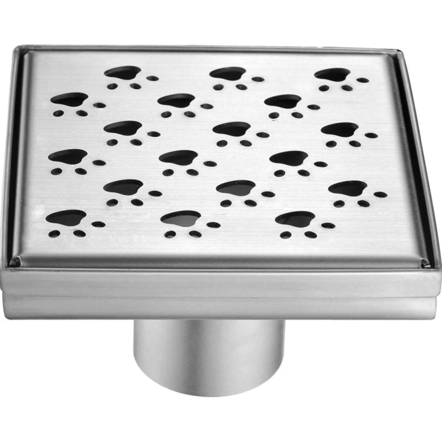Dawn LMU050504 Memuru River Series - Square Shower Drain 5"L (Stamping technique & press in the base)
