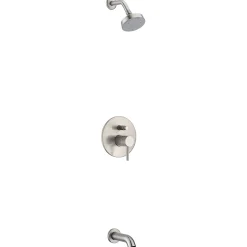 Dawn Pinnacles Series Shower Combo Set Wall Mounted Showerhead and Tub Spout with Trim