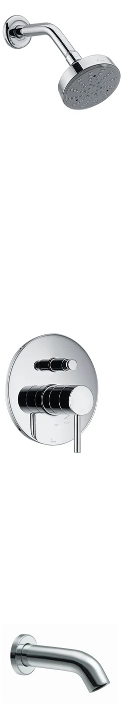 Dawn Pinnacles Series Shower Combo Set Wall Mounted Showerhead and Tub Spout with Trim