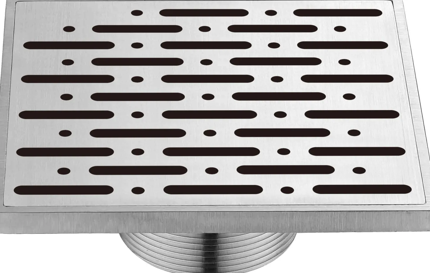 Dawn Rio Orinoco River Series - Square Shower Drain 5"L Threaded