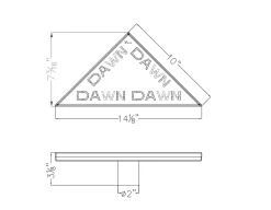 Dawn Series - Triangle Shower Drain