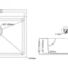 Dawn 26" Shallow Undermount Small Radius Kitchen Sink