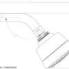 Dawn SHM090401 Multifunction Showerhead with Arm and Flange