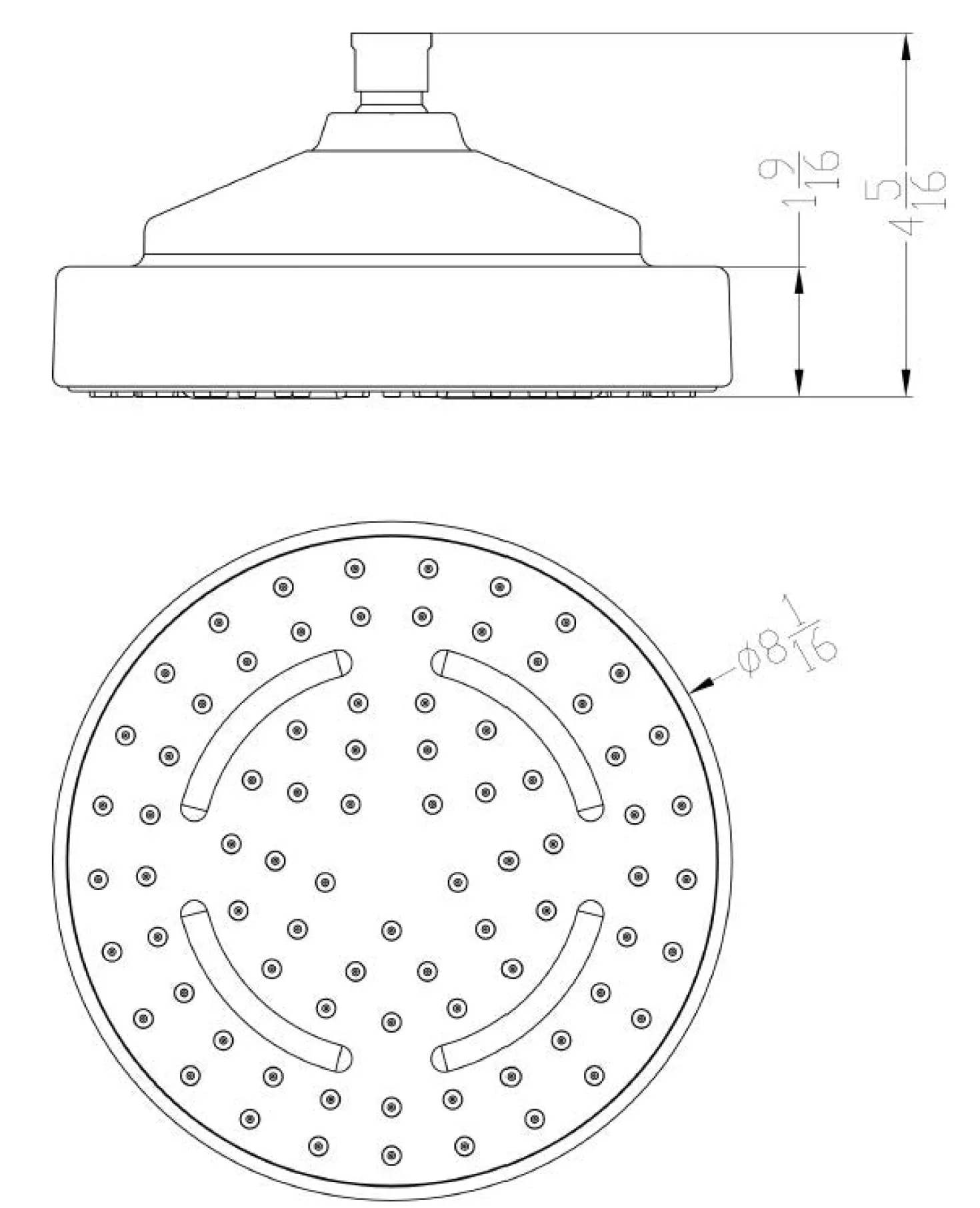 Dawn SHM230401 Single Function, LED Light Showerhead