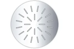 Dawn Single Function Round Rain Showerhead in Chrome