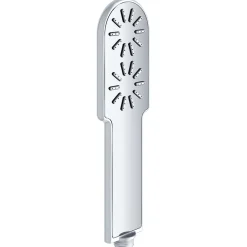 Dawn Stainless Steel Round Hand Shower with White Lines