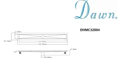Dawn Stainless Steel Shower Drain Channel for Hot Mop