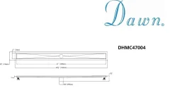 Dawn Stainless Steel Shower Drain Channel for Hot Mop