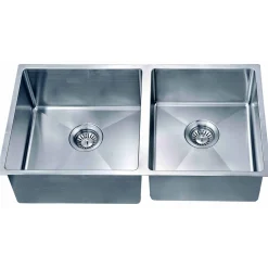 Dawn Undermount Small Corner Radius Double Bowl Sink