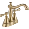 Delta Cassidy Two Handle Centerset Bathroom Faucet with Metal Pop-Up