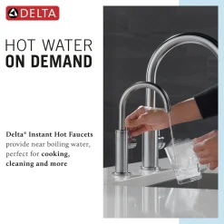 Delta Contemporary Round Instant Hot Water Dispenser