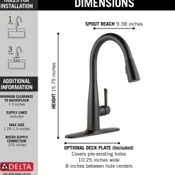Delta Essa Single Handle Pull-Down Kitchen Faucet