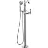 Delta Single Handle Floor Mount Tub Filler Hand Shower