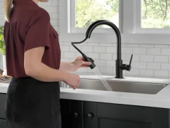 Delta Trinsic Single Handle Limited Swivel Pull-Down Kitchen Faucet