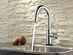 Delta Trinsic Single Handle Pull-Down Bar Faucet with TouchO Technology